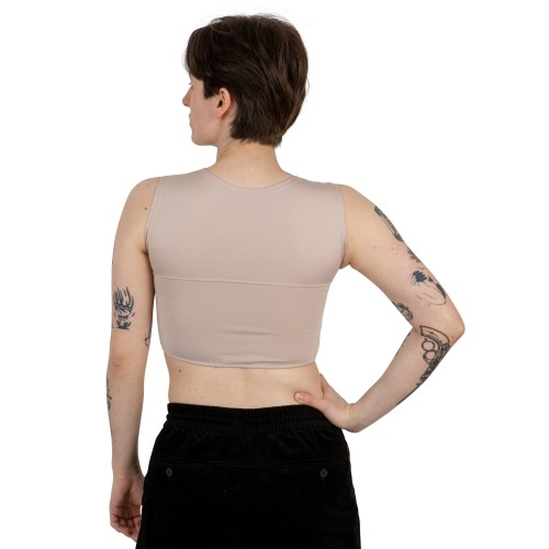 Binder Sport beige with middle sewn-in zipper