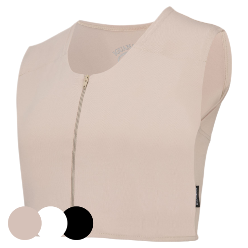 Binder with Middle Sewn-in Zipper