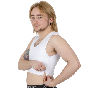 NEW Sport Binder – White, side sewn-in zipper