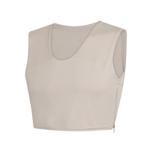 Sport Binder – Beige, side sewn-in zipper